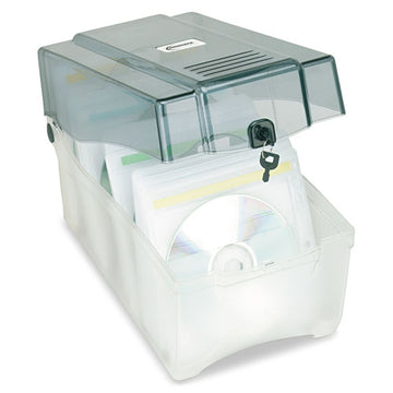 Innovera® Cd-dvd Storage Case, Holds 150 Discs, Clear-smoke freeshipping - TVN Wholesale